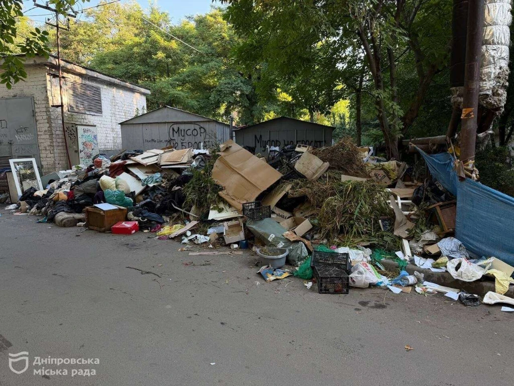 У Дніпрі пояснили, чому гілки та стовбури дерев не можна залишати біля контейнерів У Дніпрі пояснили, чому гілки та стовбури дерев не можна залишати біля контейнерів